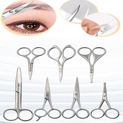 China Professional Sharpness Makeup Tools Curved Double Scissors Cosmetic Scissors Factory Tool Eyelid Correction Scissors Wholesale for sale