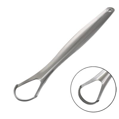 China Wholesale Comfortable Oral Cleaner Amazon Tongue Scraper Stainless Steel Tongue Cleaner Cleaner for sale