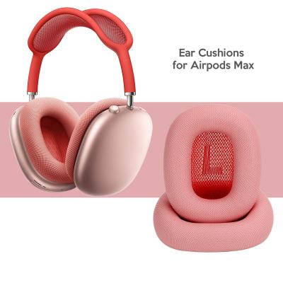 China For Updated Leather Earphone Ear Pads Fits For Max Air Pods Foam Earpad Quality Protein Leather Earphone Cover for sale