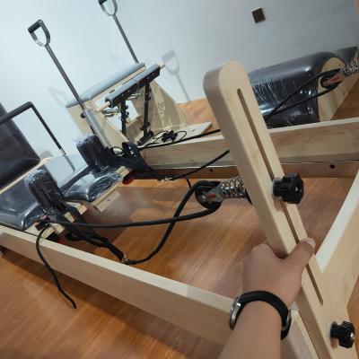 China Eco-Friendly White Maple Pilates Reformer for sale