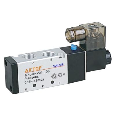 China 4V210 General 200 Series Pneumatic Type Solenoid Vave Air Valve DC24V AC110V AIRTAC for sale