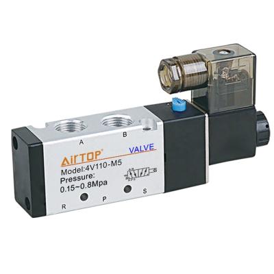 China 4V110 2/5 way 4V general air solenoid valve airtac type, flow control valve for sale