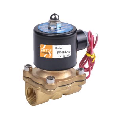 China General Large Opening Solenoid 2W (UW) Series Brass Valve for sale