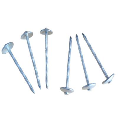 China Wholesale Good Quality Flat Nails Galvanized Roofing Umbrella Head Nails for sale