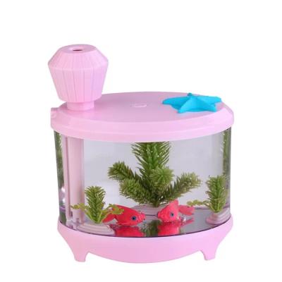 China Creative Air Diffuser USB Lamp Humidifier LED Colorful Hotel Aquarium Humidifier for sale