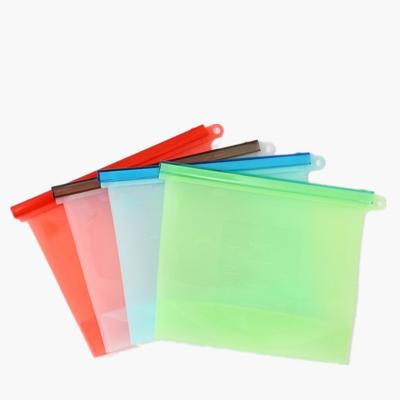 China Leak Proof / Reusable Leak Proof Silicone Cold Storage Food Grade Storage Bag for sale