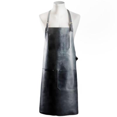 China Beverage/food barbecue and grill leather apron for sale