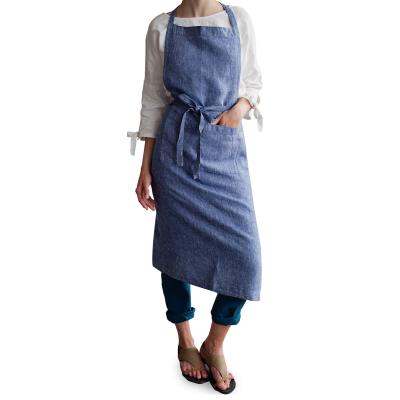 China Long Food/Beverage Kitchen Denim Apron for sale