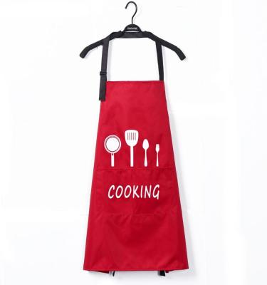 China Drinks / Food Custom Printed Logo Unisex Cotton Kitchen Chef Cooking Bartender Apron for sale