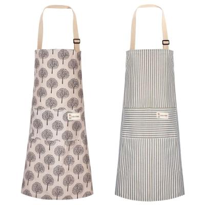 China Drink / Cooking Food Cotton Apron Adjustable Kitchen Apron Soft Canvas Chef Apron for sale