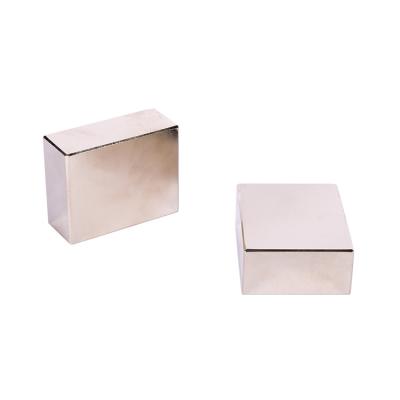 China Industrial Magnet Factory Supply Square Rectangular Coated Neodymium Magnet Block for sale