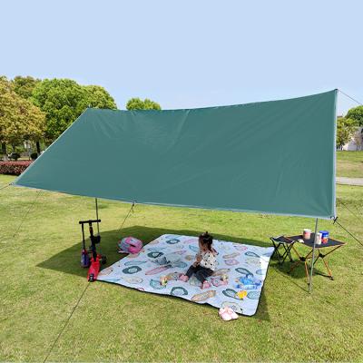 China Diagonal Tying Type Outdoor Waterproof Summer Shade Oxford Cloth Sunscreen Rain Cover Garden Yard Tent Beach Sun Shade for sale