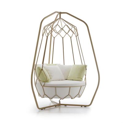 China EUROPEAN Outdoor Indoor Hammock Chair with Macrame Lace Fringe Tassel with Pillow and Pocket for sale