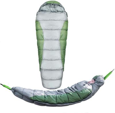 China Mummy Sleeping Bags Down Compact Outdoor Camping Cold Weather Sleeping Bags Cotton Thermal Sleeping Bag for sale