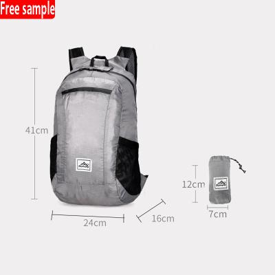 China New Arrival Simplicity Backpack Ultralight Foldable Water Resistant Increasing Practical Small Foldable Camping Daypack Outdoor Rucksack for sale