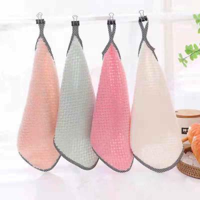 China 10 PCS Microfiber Absorbent Home Kitchen Cleaning Cloth Viable Cleaning Dish Towels for sale