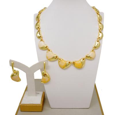 China Real Whoelsae CLASSIC Price 24k Jewelry Sets Costume Plated Brazilian Jewelry Gold Accessories for sale