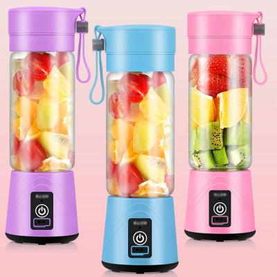 China Stir Logo Custom Portable Blender Personal Smoothie Six Blades Mini Home USB Rechargeable Blender Juicer Cups for sale