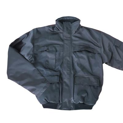 China New Workwear Waterproof Cheap Black Coat Bomber Jacket Workwear Winter Jacket for sale