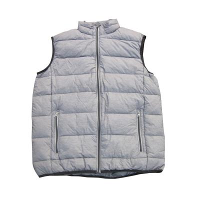 China OEM Breathable Custom Puffy Vest Fashion Nylon Feather Lightweight Vest For Men for sale