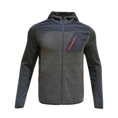 China Breathable Hoodies With Zippers Mens Knitting Jacket Mens Knitted Fleece Jacket For Men Winter for sale