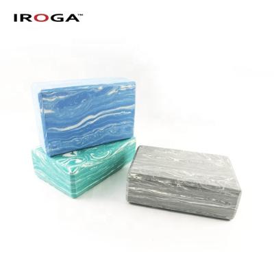 China Yoga Iroga Material Cheap Price Marbled Yoga Block Yoga Block Yoga Iroga Fitness Eva Material for sale