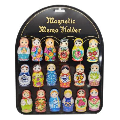 China Shape Marble Style Fridge Magnet Nesting Dolls Matryoshka Doll Happiness Tree Christmas Custom Glass Russian Magnets for sale