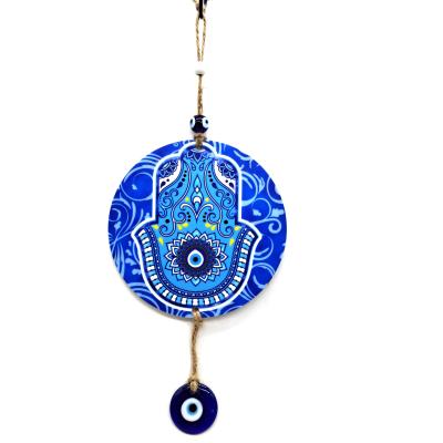 China Eco-Friendly Hamsa Hand Evil Eye Home Blessing Wall Hanging for sale