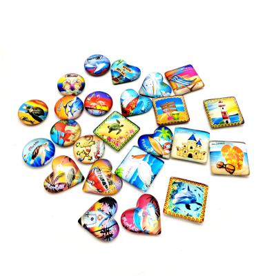 China Shape Souvenirs Fridge Tourist Glass Magnet Customized Dome Fridge Magents for sale