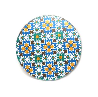 China Sustainable Round Shaped 10*10*0.7cm Glass Coaster , Tabletop Coasters for sale