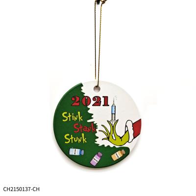 China Christmas Ornament Stink Stink Foul Christmas Ornament 2021 Christmas Ornaments Hanging Cartoon Ornament Grinch Stink Stink Foul for sale