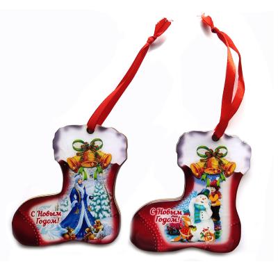 China Europe Wooden Christmas Pieces Wall Hanging Hanging Christmas Tree for sale