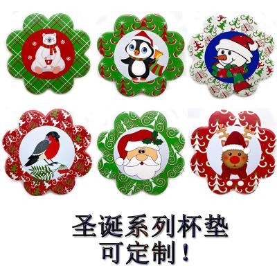 China Amazon Christmas Ceramic Water Absorption Coaster Sustainable Hot-selling OEM for sale