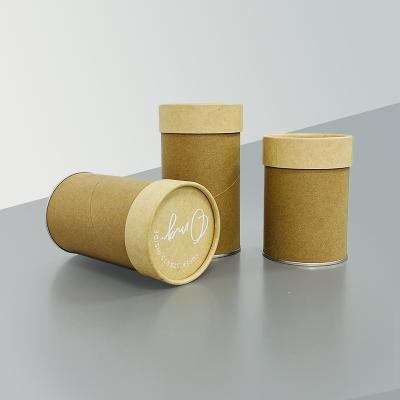 China Tube Tube Food Paper Biodegradable Paper Cardboard Tubes Packaging Recycled Cardboard Tubes For Nut Snack Cookie for sale