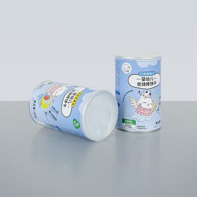 China Biodegradable Eco Potato Chips Packaging Tube Cookie Paper Round Boxes Packaging for sale