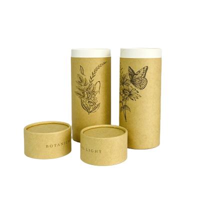 China Biodegradable Factory Outlet Customized Size Paper Tube Packaging With Lid And Base Structure Design for sale