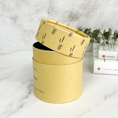 China Custom Recycled Biodegradable Biodegradable Printed 10ml 30ml Cardboard Kraft Paper Tubes Logo Round Kraft Paper Wrapping Paper for sale