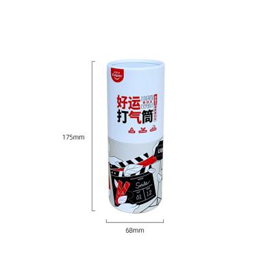 China Large Tube Container Cylinder Cardboard Eco Friendly Biodegradable Full Color Printed Paper Wrap Around Paper Tube For Mouthwash for sale