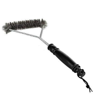 China Dustproof 12 Inch BBQ Grill Brush BBQ Grill Brush with Plastic Handle for sale