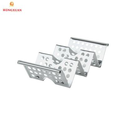 China High Quality Dustproof Stainless Steel Taco Holder Stands Taco Holder With Handle for sale