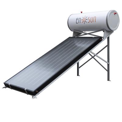 China Durable Flat Plate Solar Thermal Water Heater Machine Panel Compact Pressurized Heaters For Home Use for sale