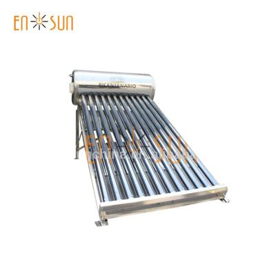 China Outdoor solar board geyser low pressure hot water system evacuated tube solar water heater for home for sale