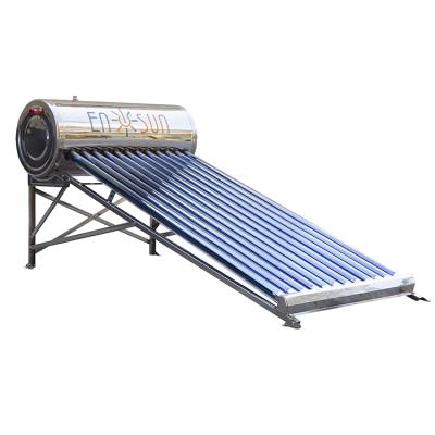 China Outdoor Stainless Steel Non Pressure Compact Solar Water Heaters Non-Pressurized Solar Water Heaters Low Pressure SWH 150L Wholesales for sale