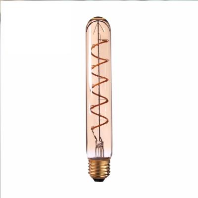 China Residential Chinese Wholesale Spiral LED Filament Light Bulb T30 Dimmable E27 E26 Led Lamp for sale