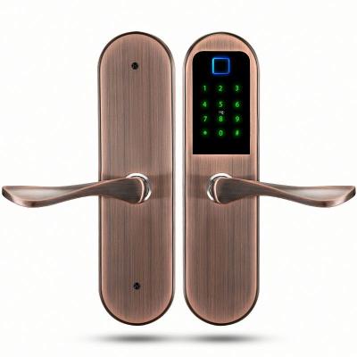 China Fingerprint Security Zinc Alloy Password Apartment Smart Lock for sale