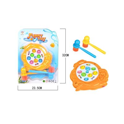 China Plastic Plastic Fish Toy Set Battery Operated Fishing Game with Light and Music for sale