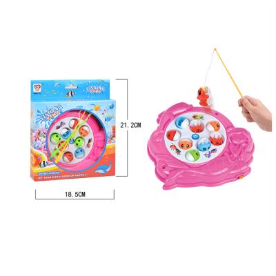 China Play Plastic Battery Operated Fishing Toy with Light and Music for sale