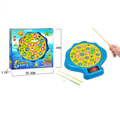 China Hot Sale Plastic Battery Operated Music Electronic Fishing Game With Fishing Rods Fishing Toy For Kids for sale