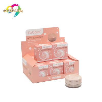 China Wholesale Casual Makeup Face Setting Powder 3 Colors Loosely Dust Luminous Colorful Luster Softly Setting Powder Beauty Sets for sale