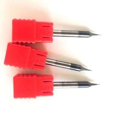 China CNC Machining 2Flutes 0.4mm Diameter 60HRC Square Carbide End Mill Micro Milling Tool for sale